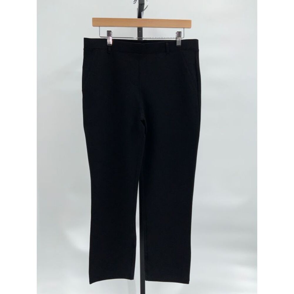 Quince Women Ultra-Stretch Ponte Straight Leg Pants - 28" Pants Black L